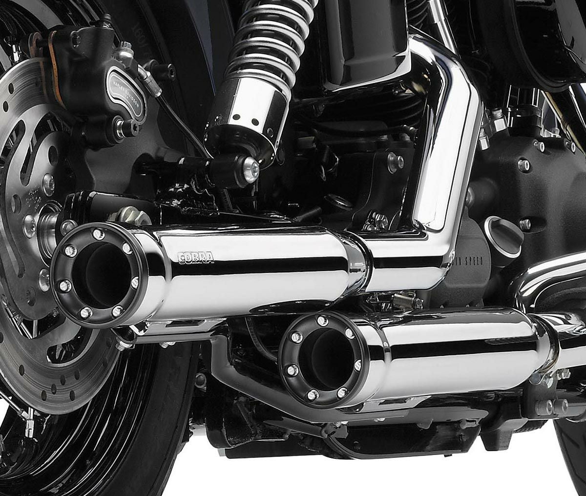 SALE】COBRA 3インチ スリップオンマフラー RPT クローム ダイナ