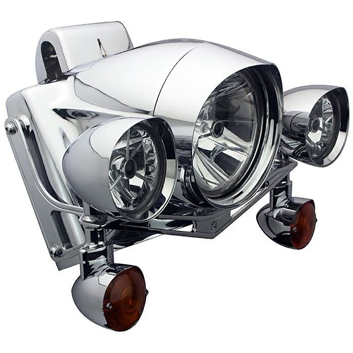 ヘッドライト ナセル KIT クローム FLソフテイル用 |ハーレーパーツ