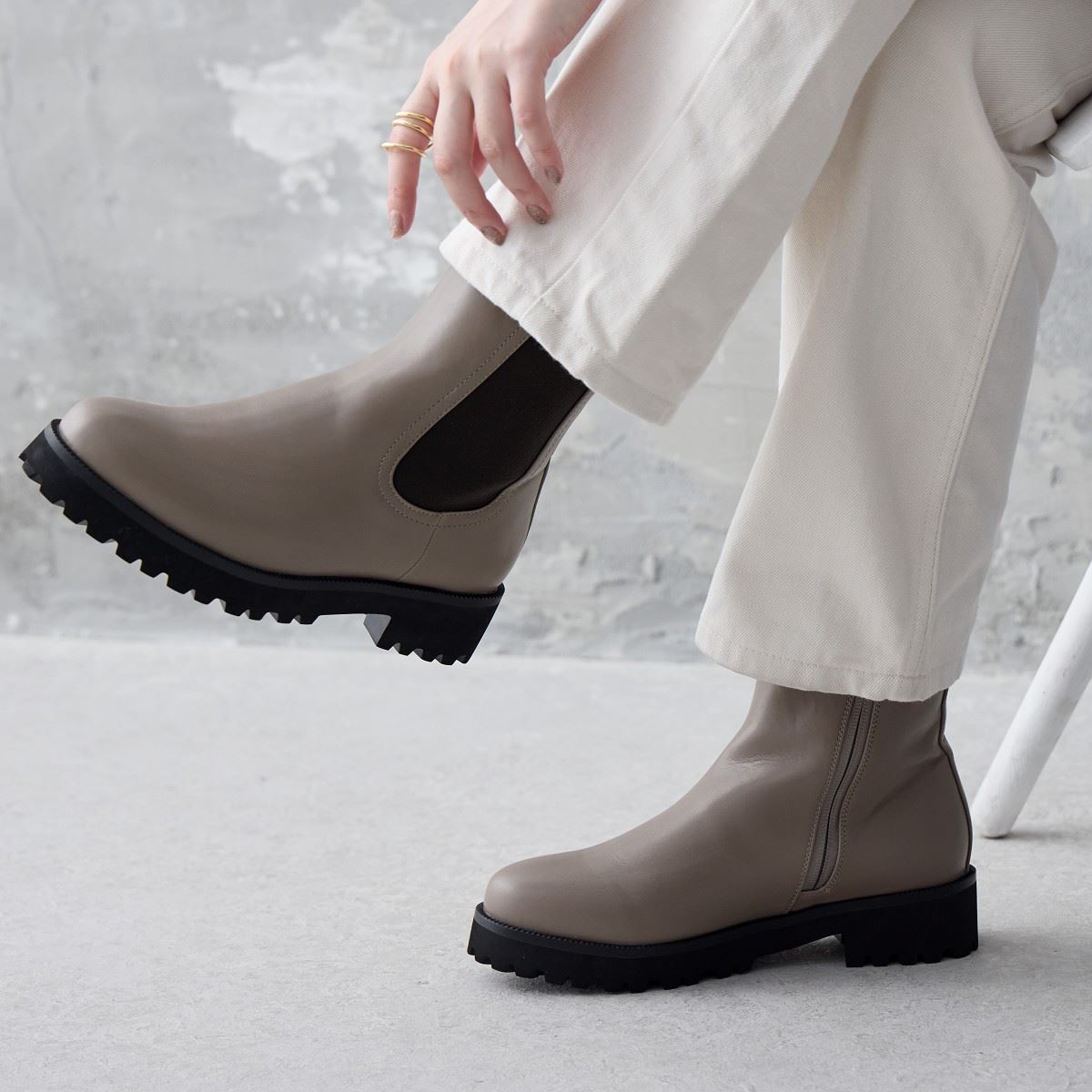 耐水】サイドゴアレインブーツ/644402