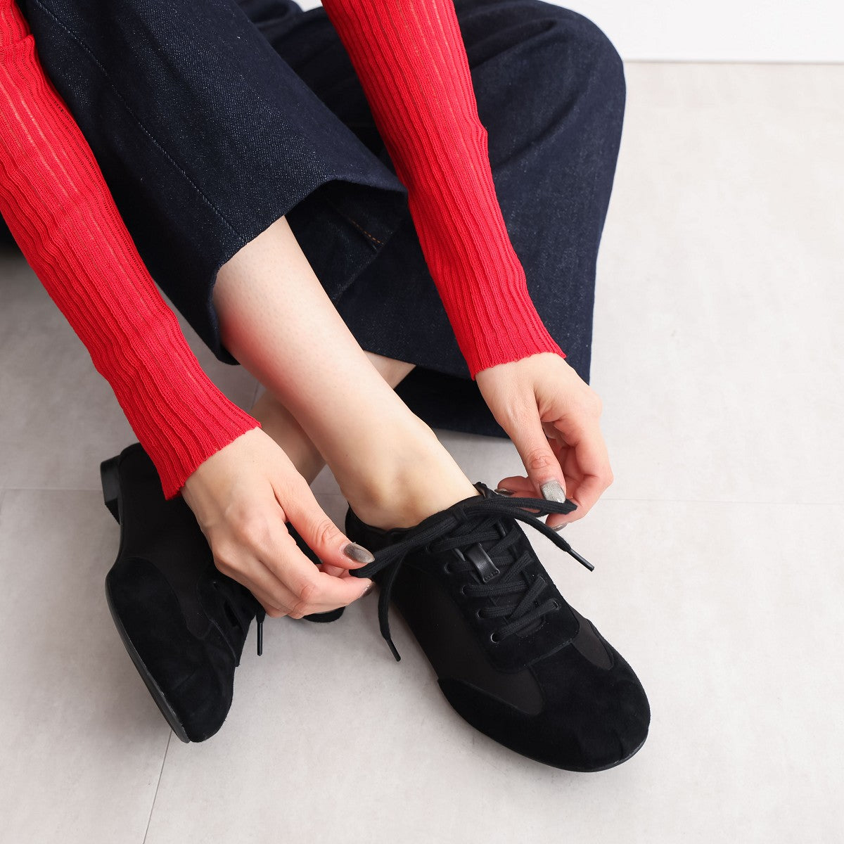 WEB限定デザイン】バレエコアデザインスニーカー/650302