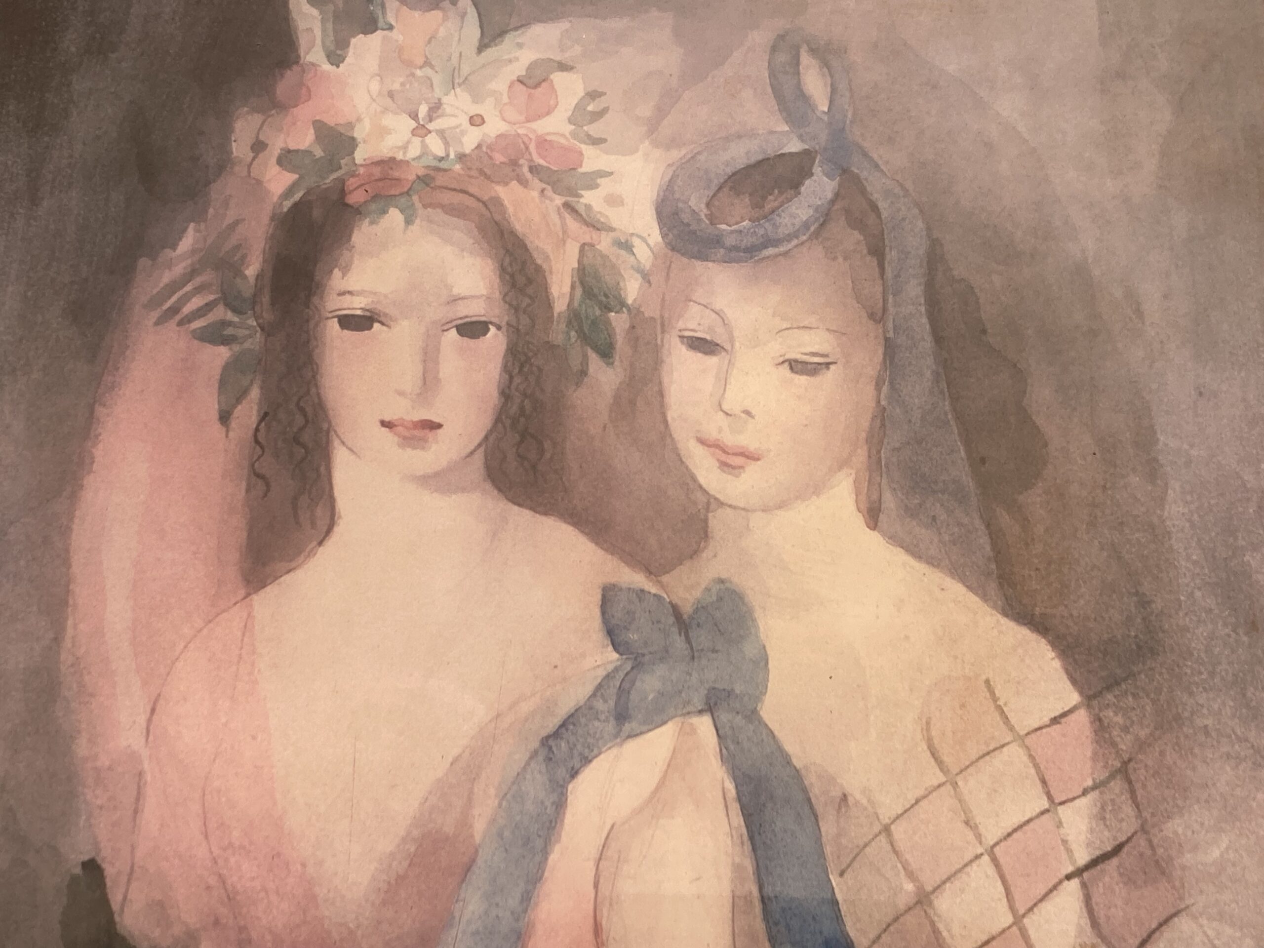 マリー・ローランサン リトグラフ 二人の友達 マリー・ローランサン