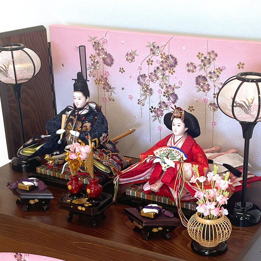 ハンサムな美男美女の雛人形 雅やかで優艶【楓(ふう)雛】ひな祭りの