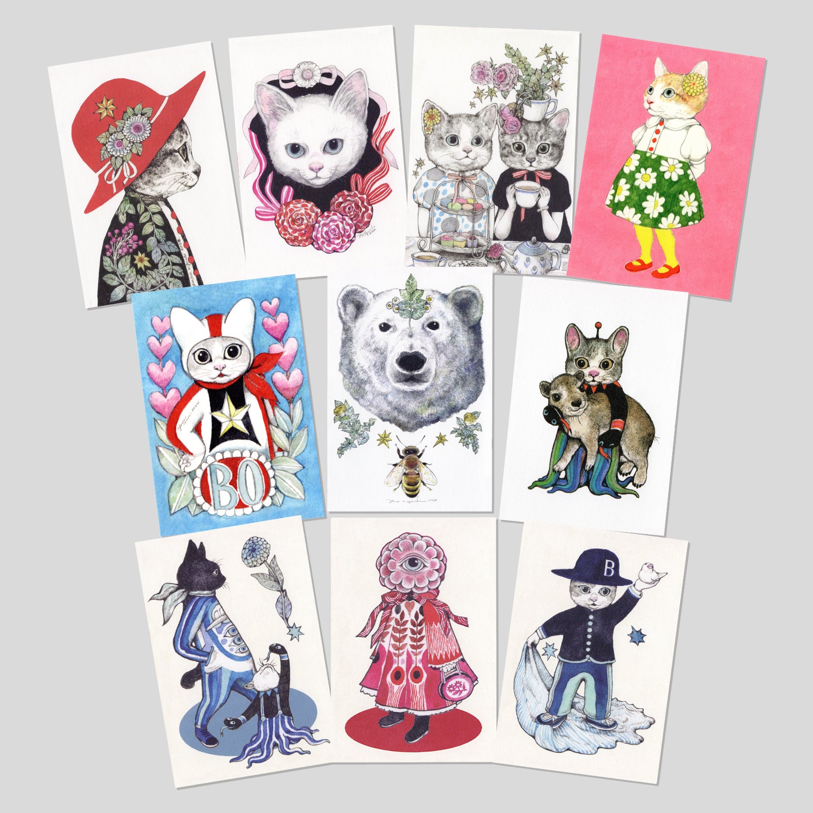 ポストカード 10種セット（C) – ボリス雑貨店