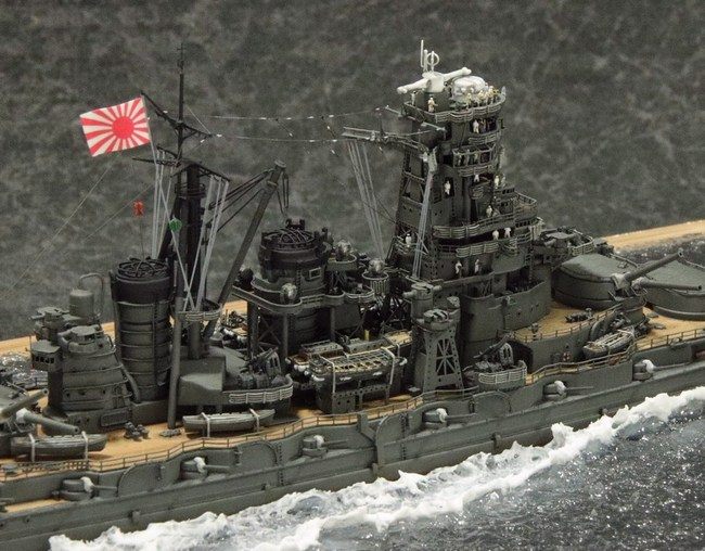 模型誌作例84】1/700戦艦「霧島」 – 艦船模型製作代行モデル