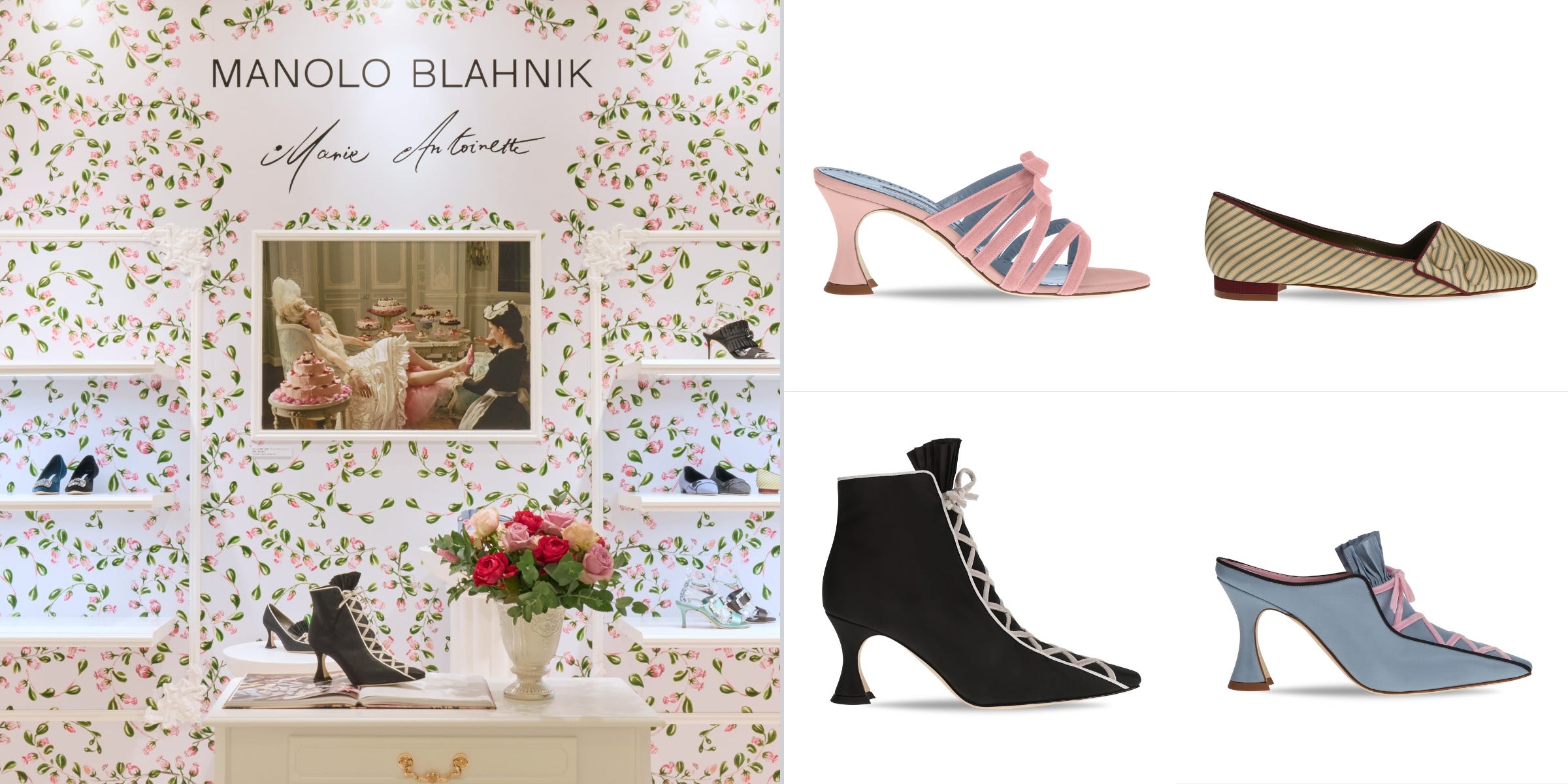 マノロ ブラニク」がポップアップを開催。マリー・アントワネット着想