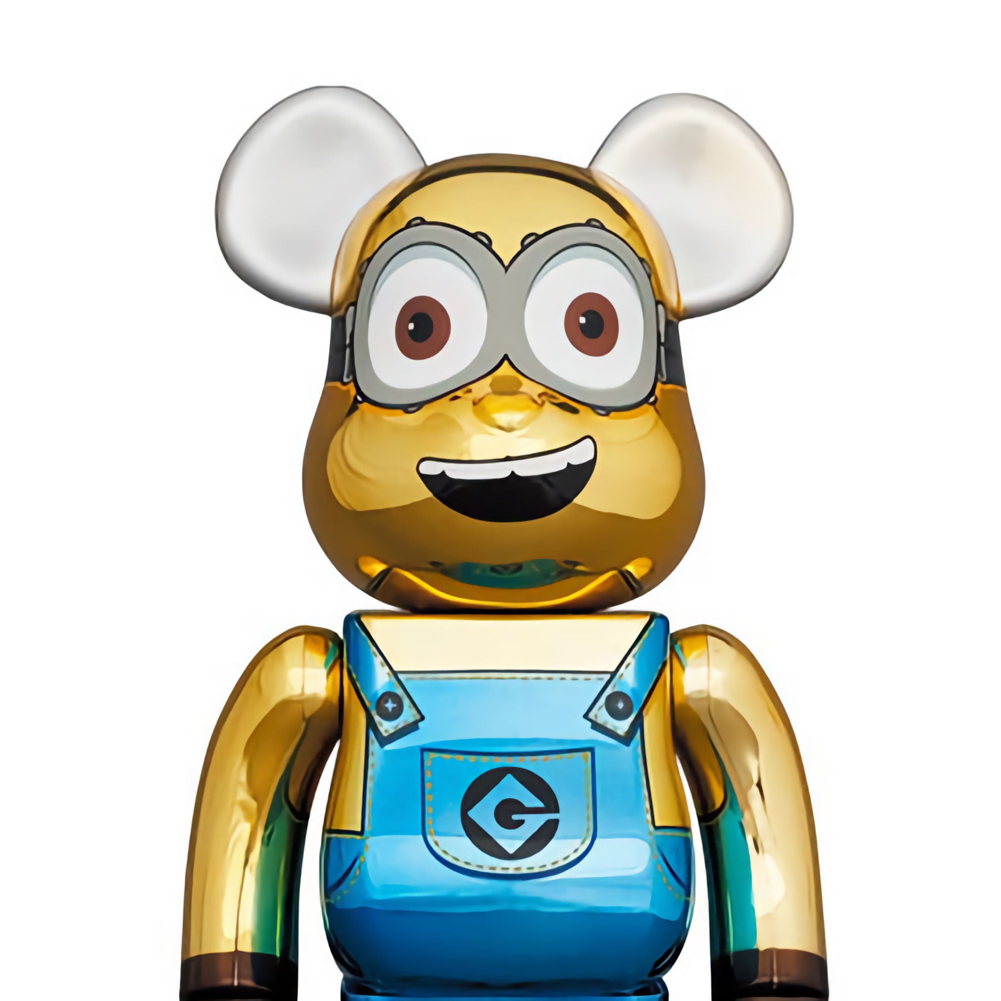 BE@RBRICK Dave Minion Chrome Ver. 1000% - HOMELESS.hk