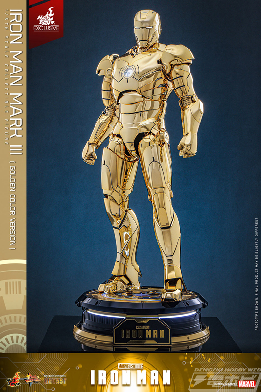 アイアンマン』の「アイアンマン・マーク3」を全身ゴールドカラーで