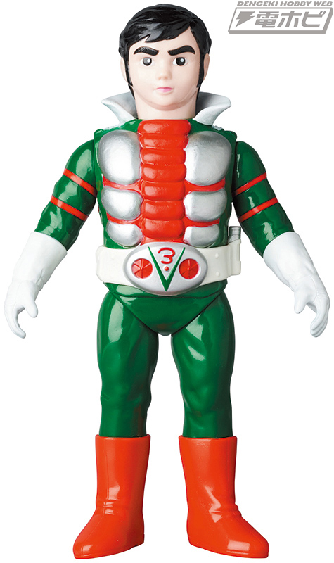 東映レトロソフビコレクションにビニールマフラー版の「仮面ライダーV3