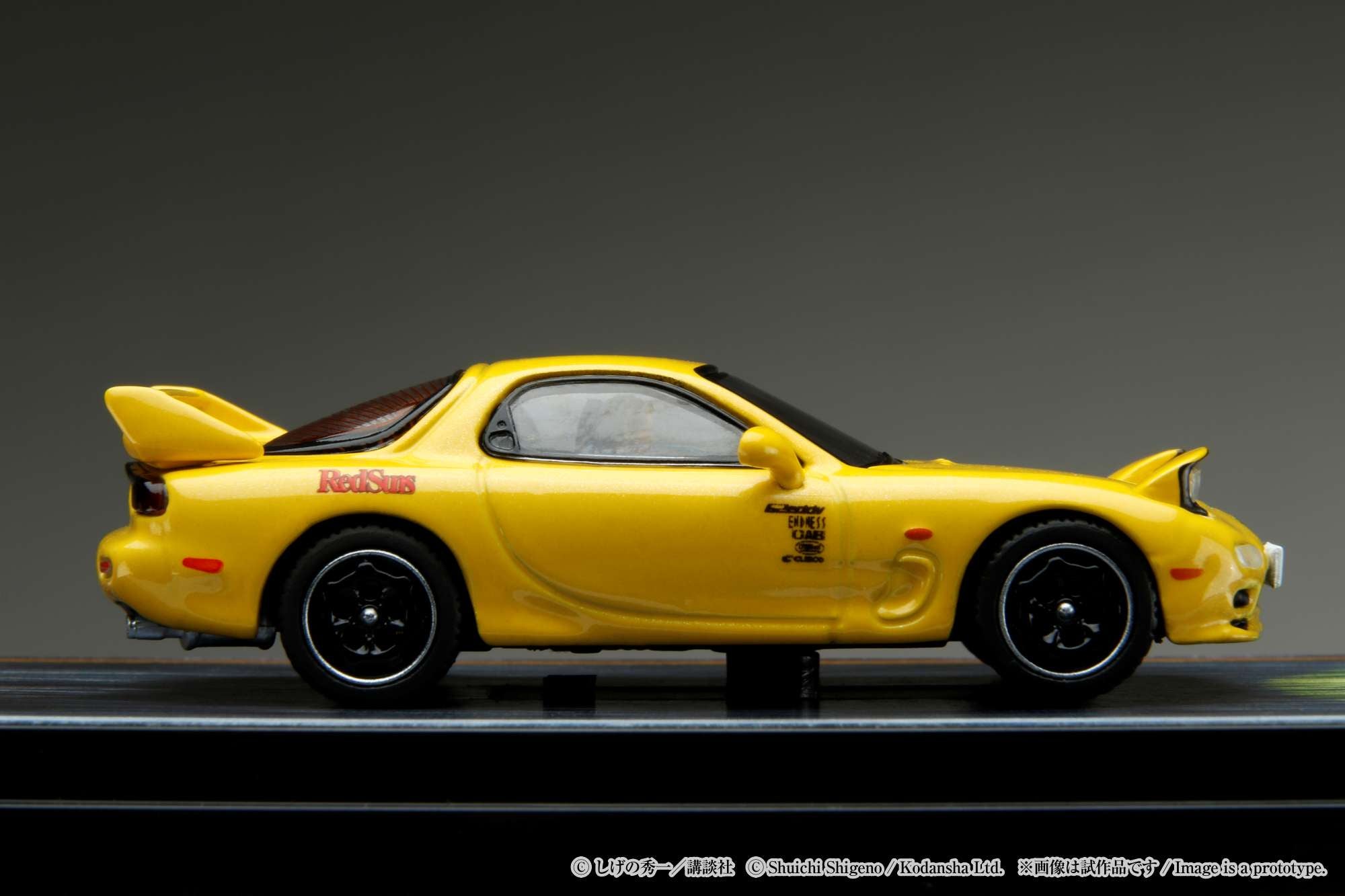 Hobby Japan 1:64 MAZDA RX-7 (FD3S) RED SUNS / INITAL D VS Takeshi