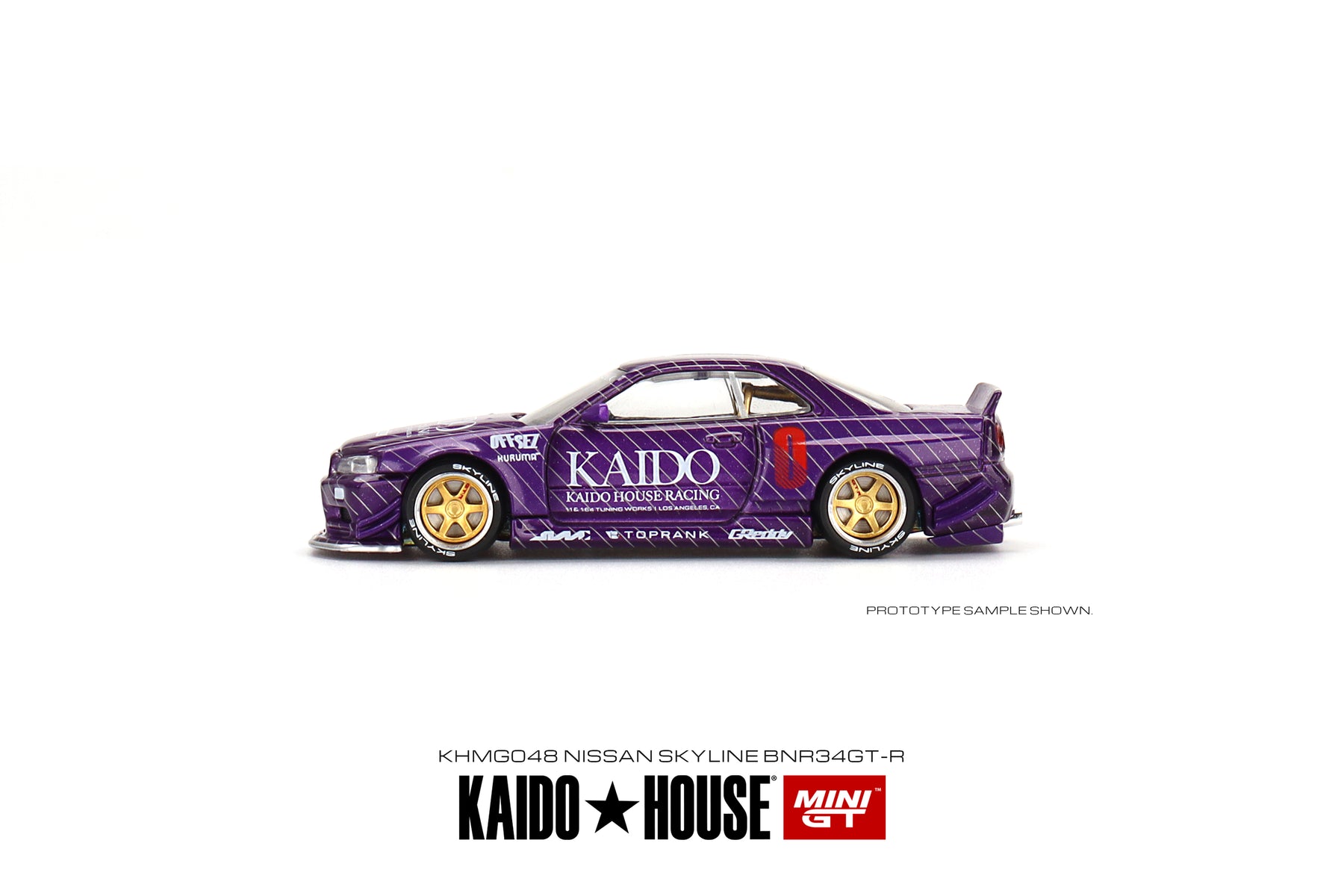 Kaido House + Mini GT 1:64 Nissan Skyline GT-R (R34) Kaido Works