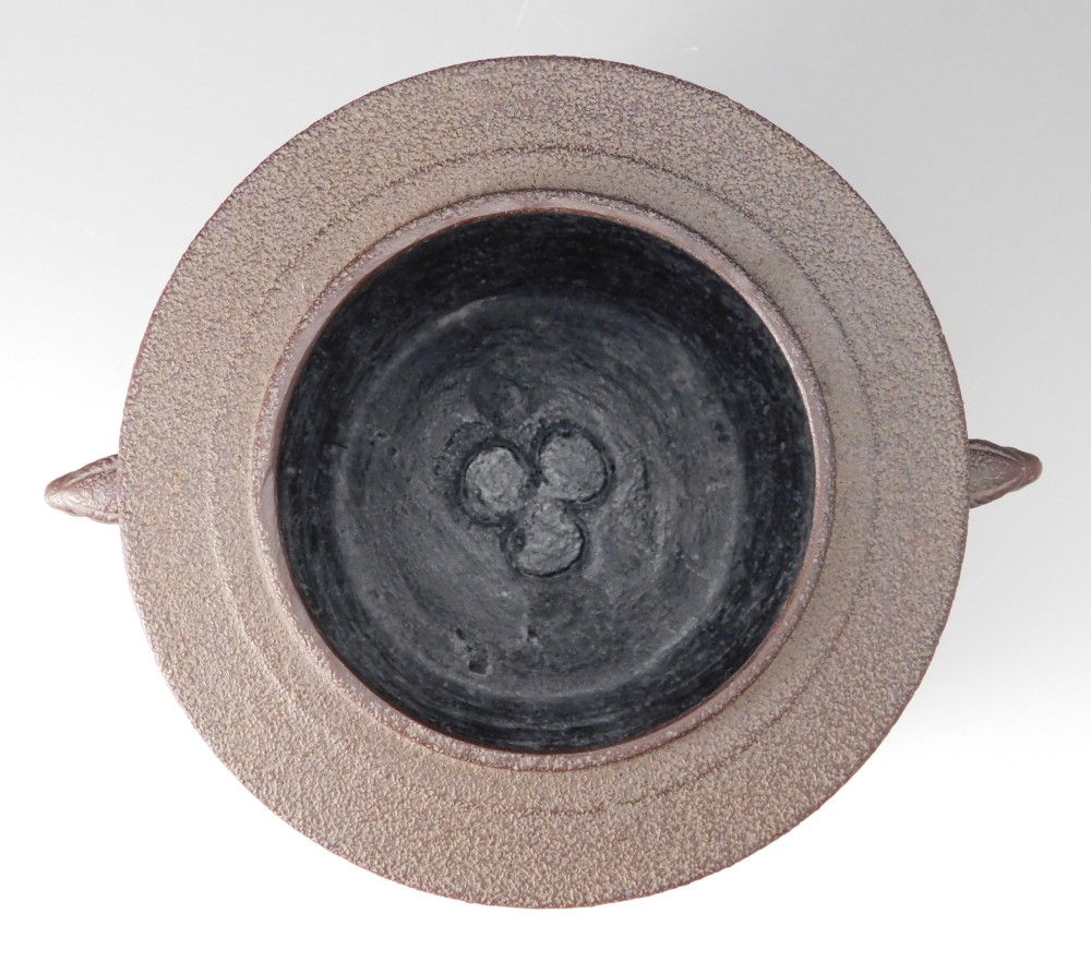 高橋敬典 唐松地紋 筒釜 | いとう鳳凰堂古美術店