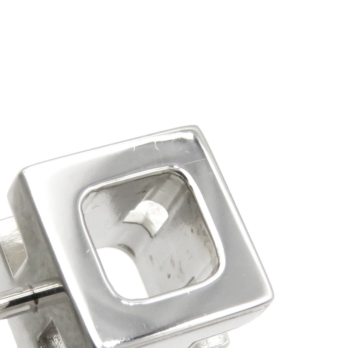 エルメス HERMES カージュ ド アッシュ Hキューブ ホワイト×シルバー