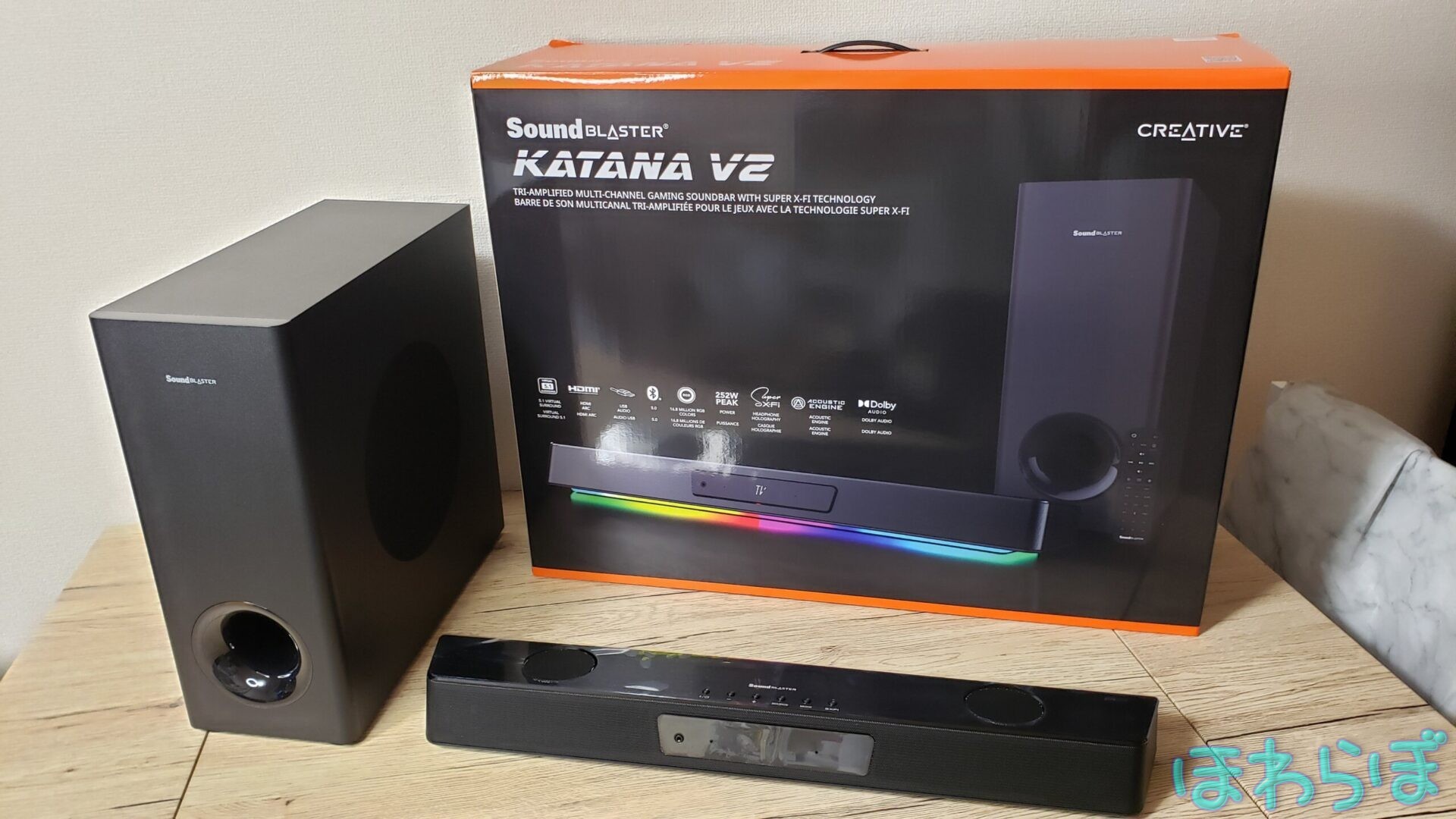 レビュー】Sound Blaster Katana V2 | PCにおすすめサウンドバー【注意