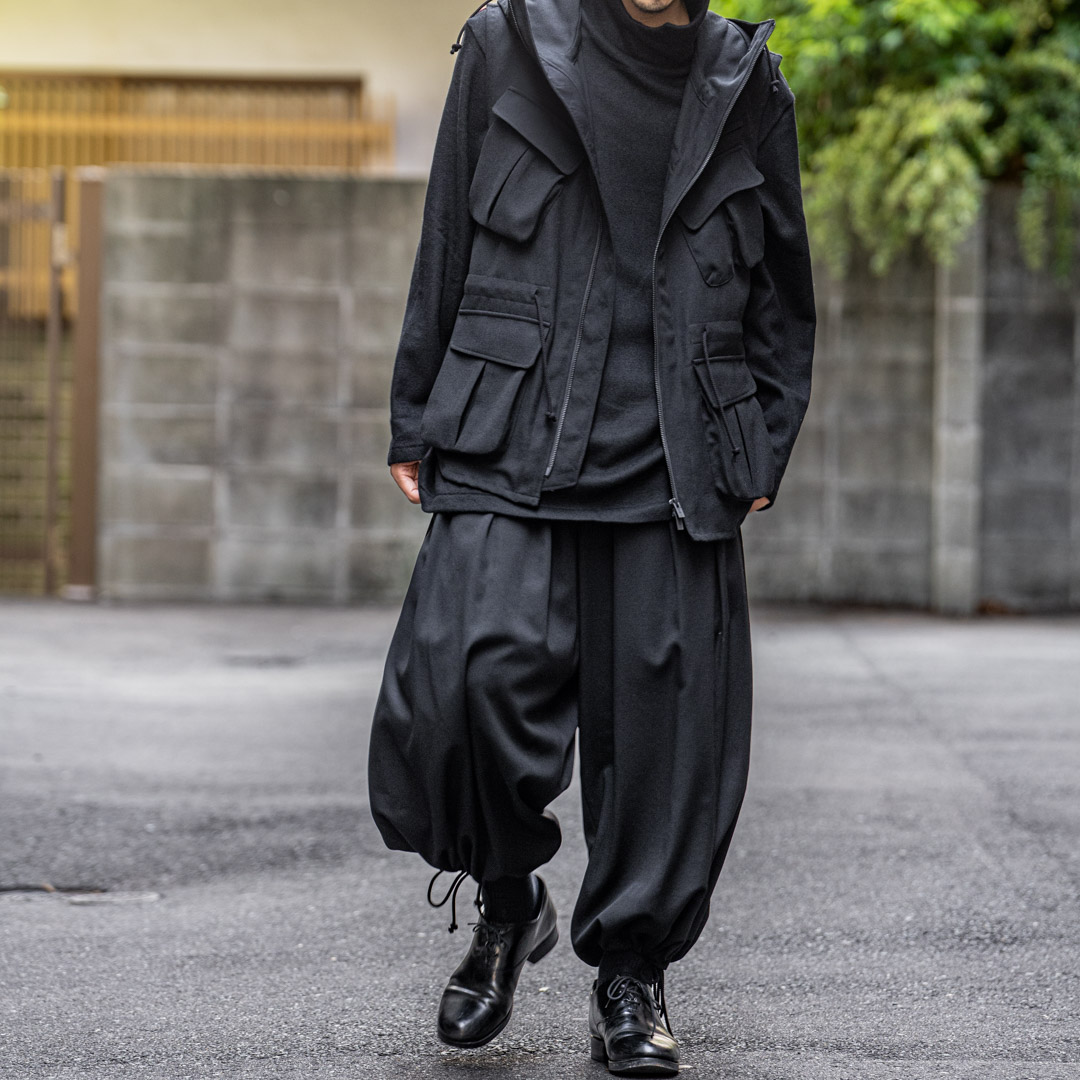 YOHJI YAMAMOTO ミリタリーフードベスト | HUES 福岡セレクトショップ