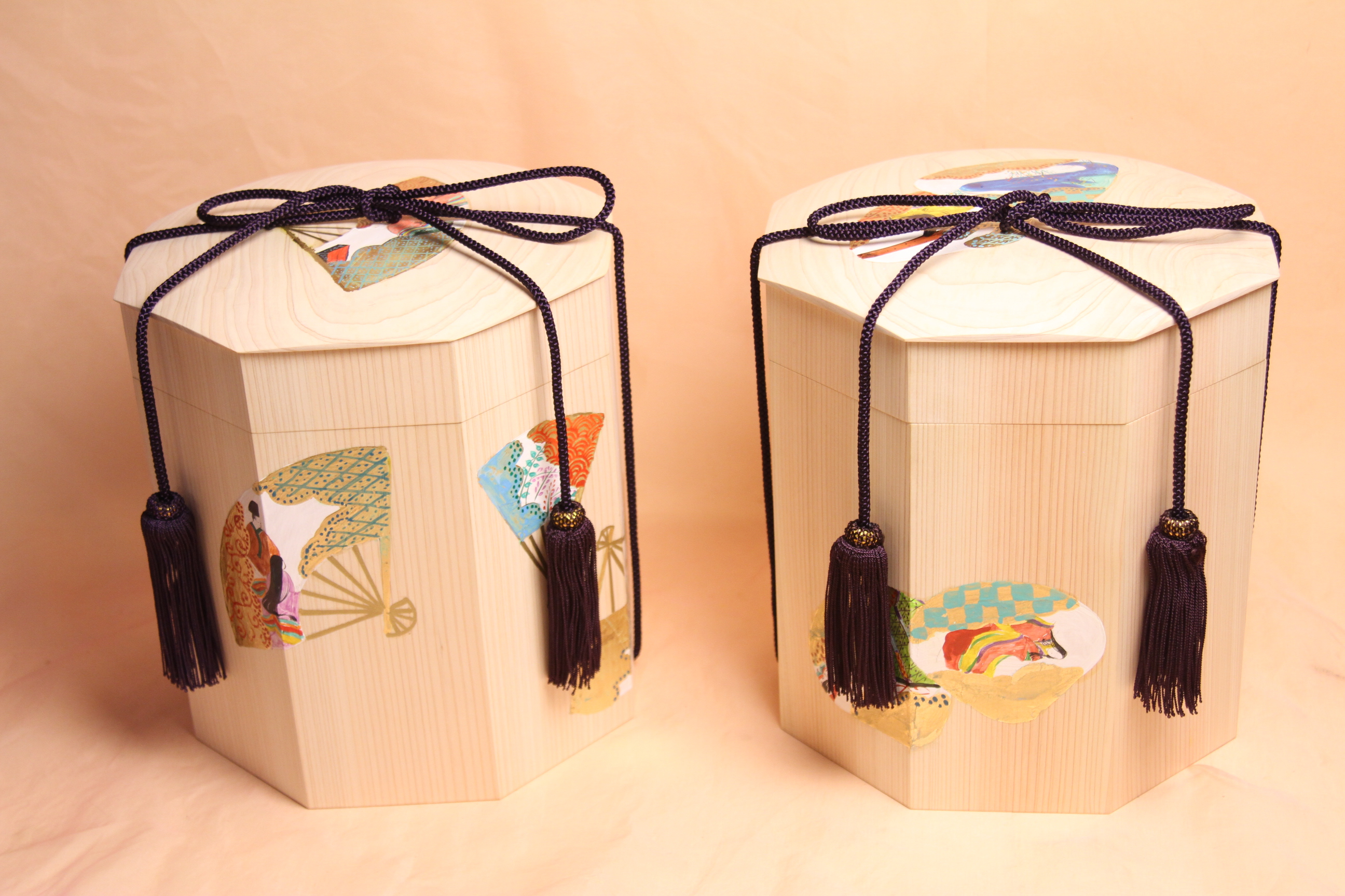 2年をかけて完成した源氏物語絵巻五十四帖貝合わせ