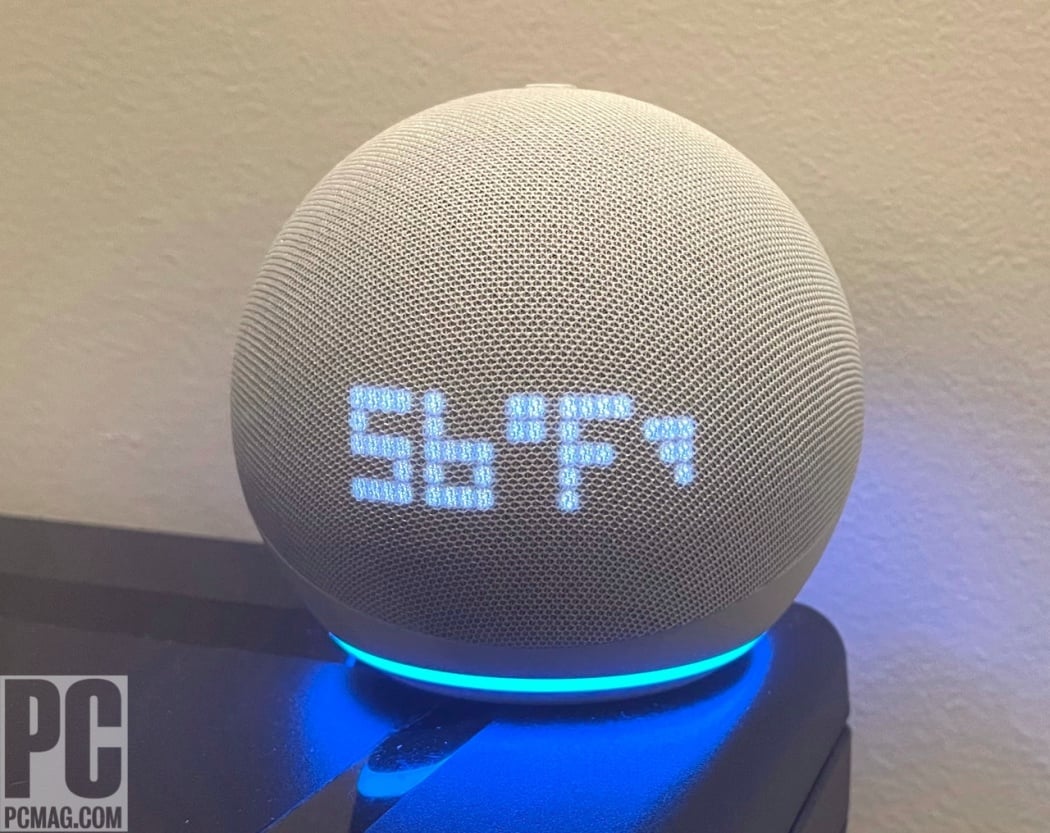 Amazon Echo Dot With Clock (5th Gen) Review | PCMag