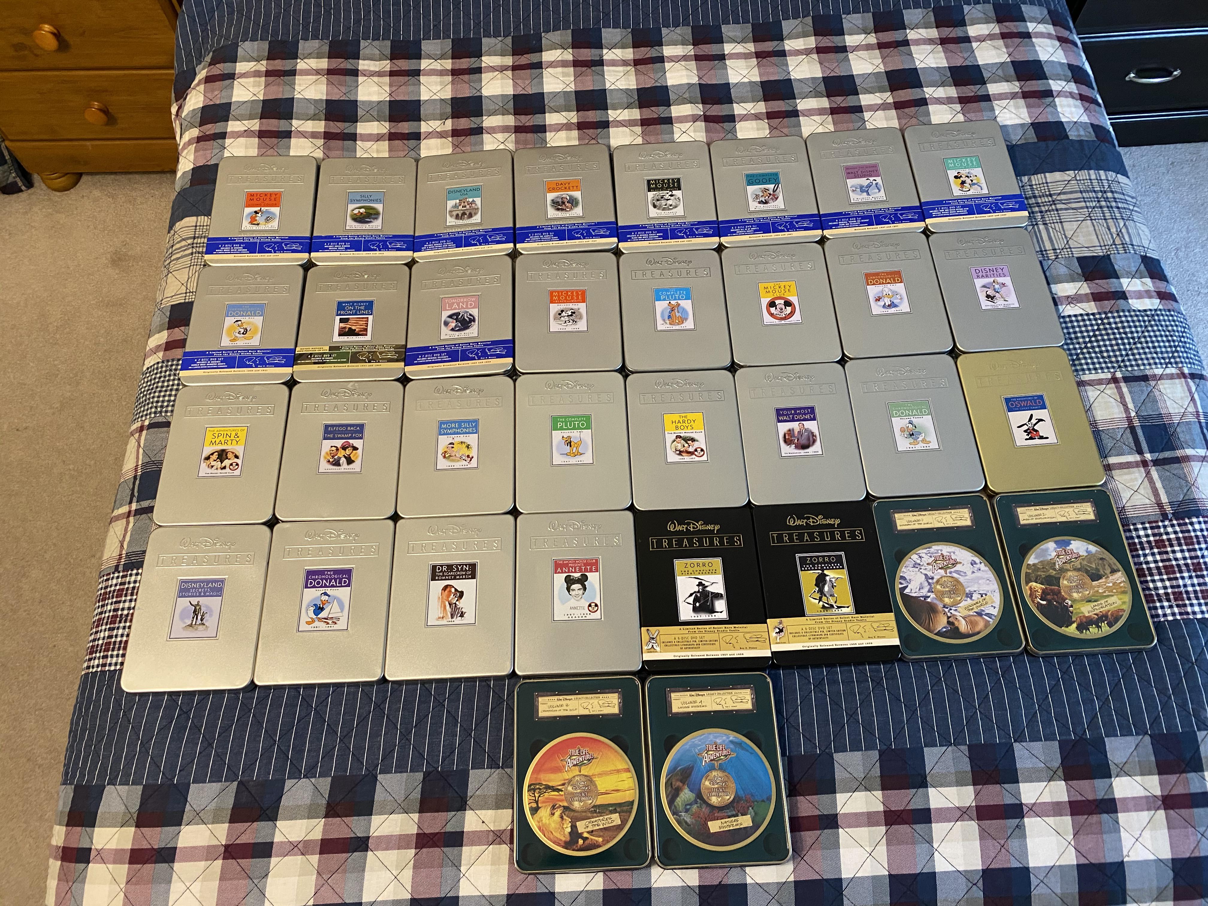 My Complete Walt Disney Treasures Collection! : r/dvdcollection