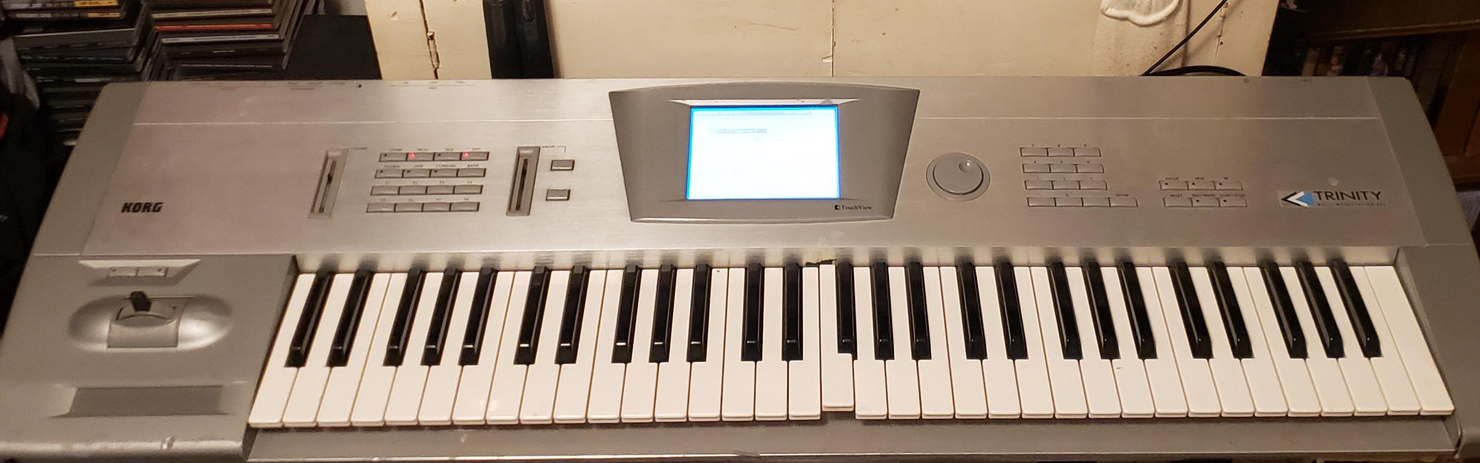 I just got this Korg Trinity for a $50 from a local pawn shop. The