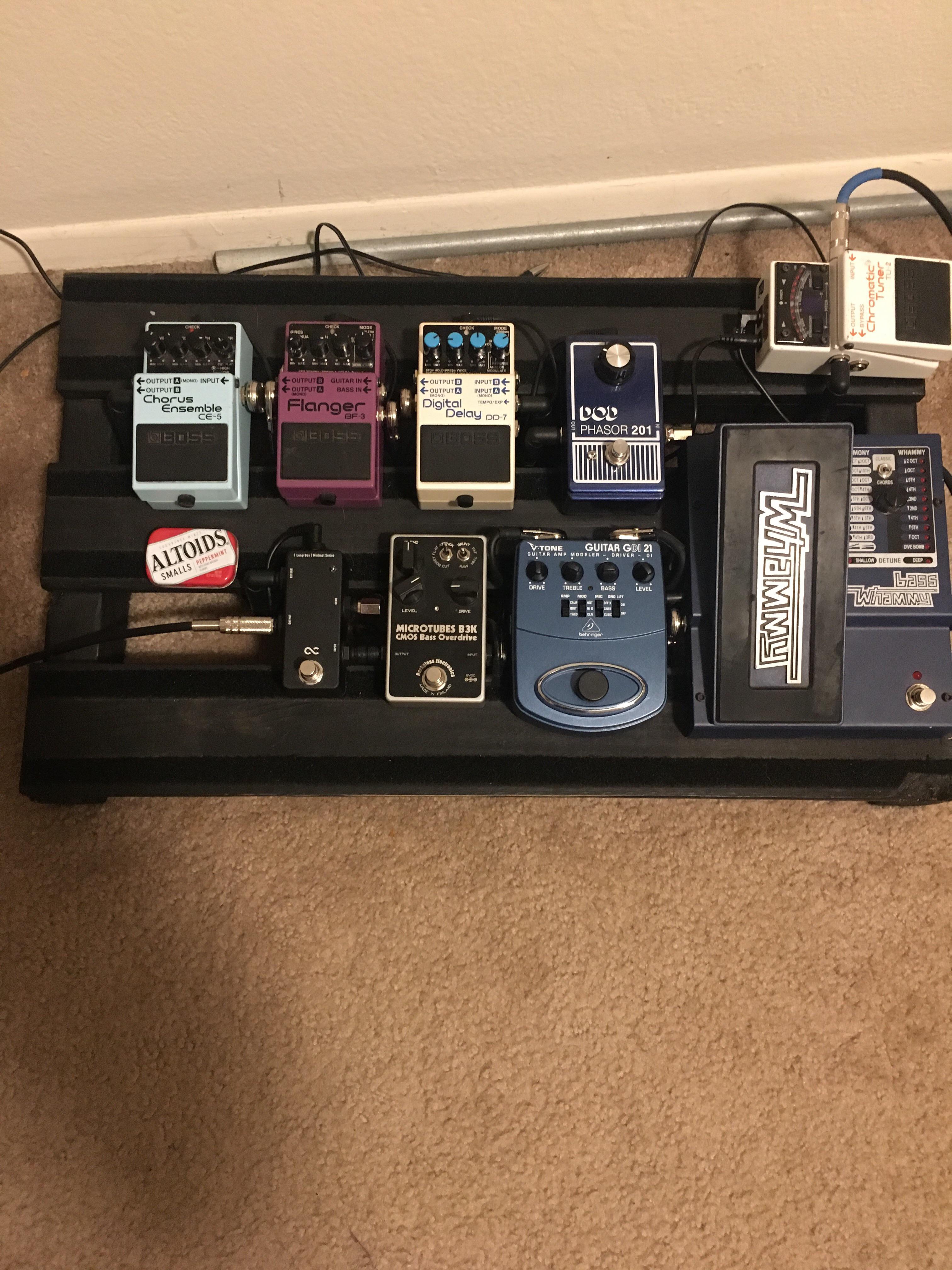 NPD boss dd-7 and behringer v-tone (sansamp gt-2 clone) : r/basspedals