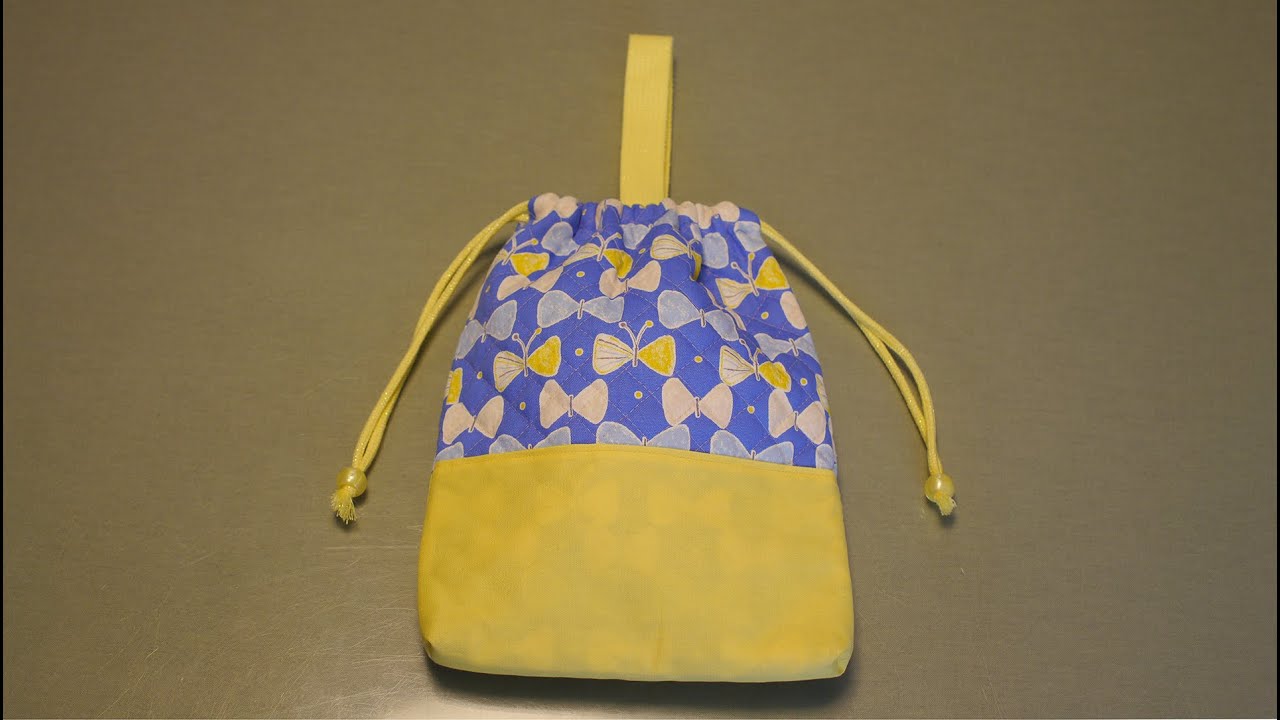 シューズケースの作り方（巾着タイプ）｜上履き入れ【入園・入学グッズ