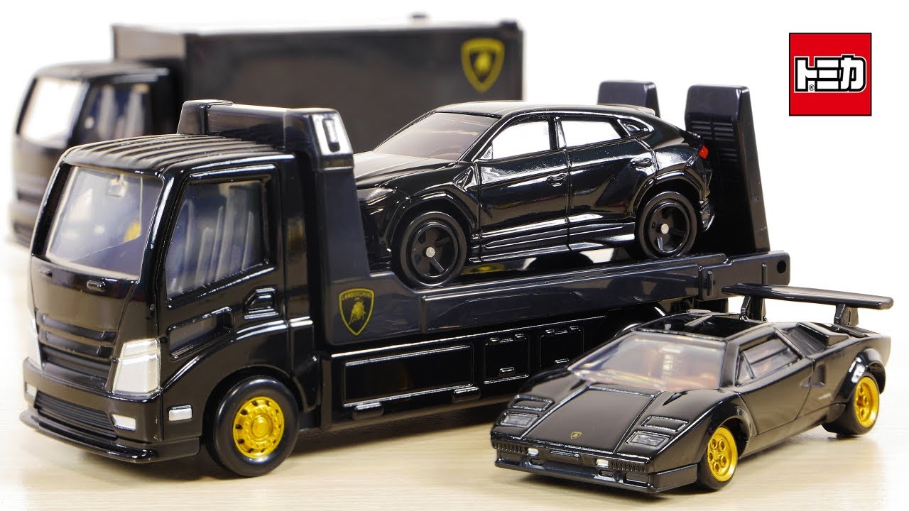 Jet black is super cool! Tomica Transporter Lamborghini 2 sets