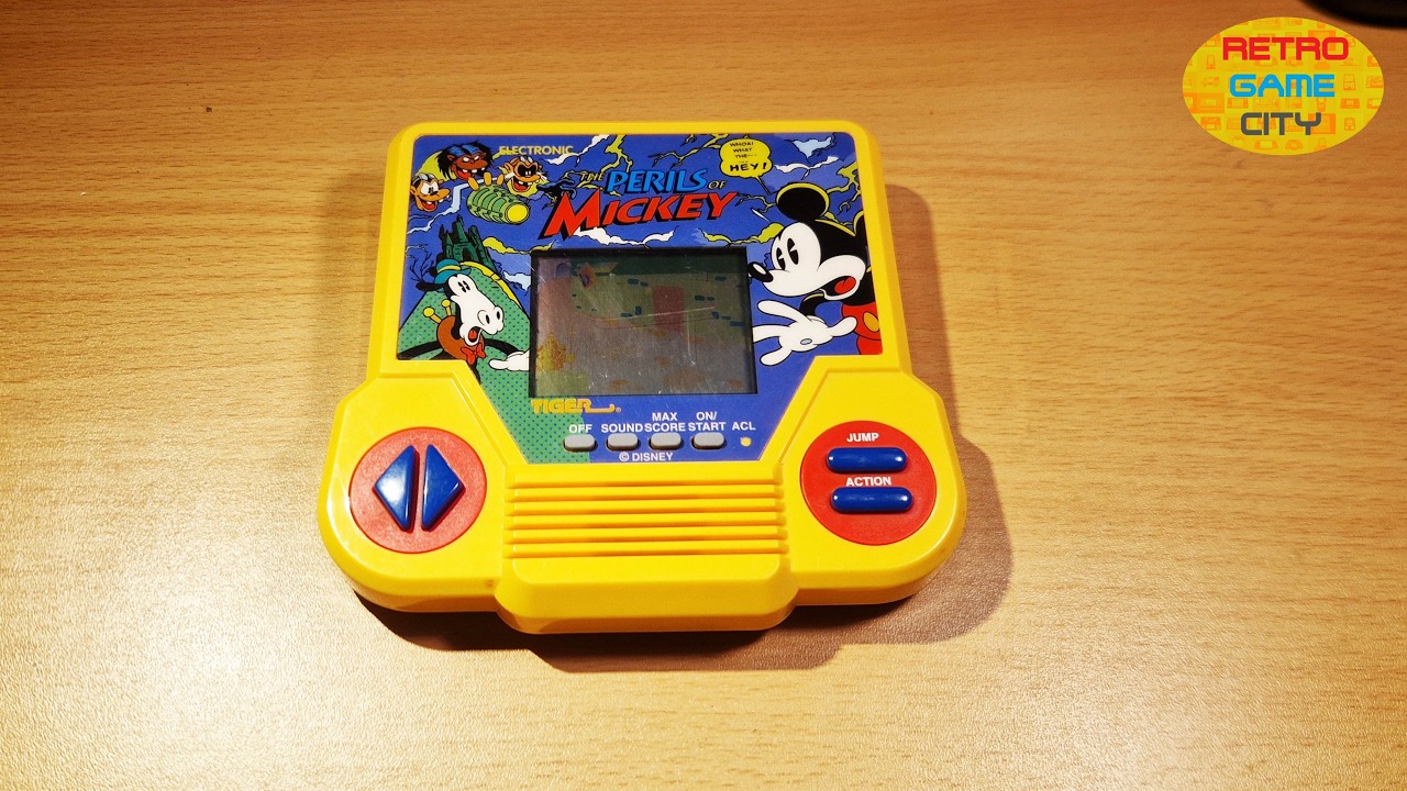 TIGER ELECTRONICS LCD Game Retro Handheld THE PERILS OF MICKEY