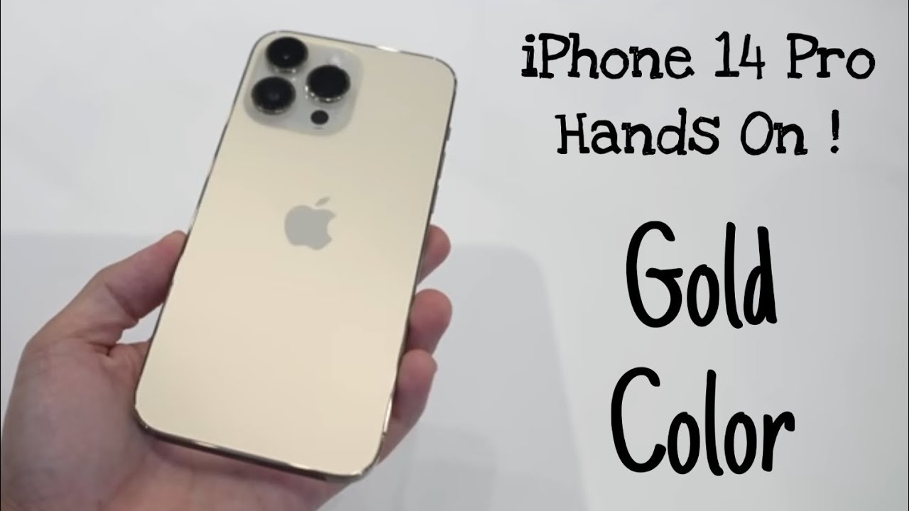 iPhone 14 Pro Gold Hands On - Beautiful 😍 | Unboxing Soon ! - YouTube