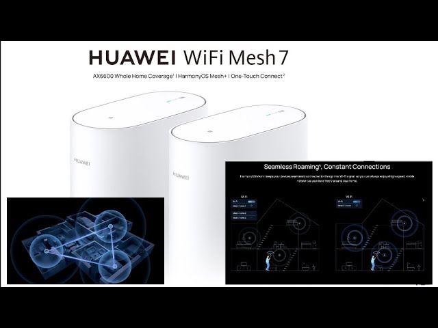 Huawei WIFI Mesh 7 AX6600 review. Get better wifi connection