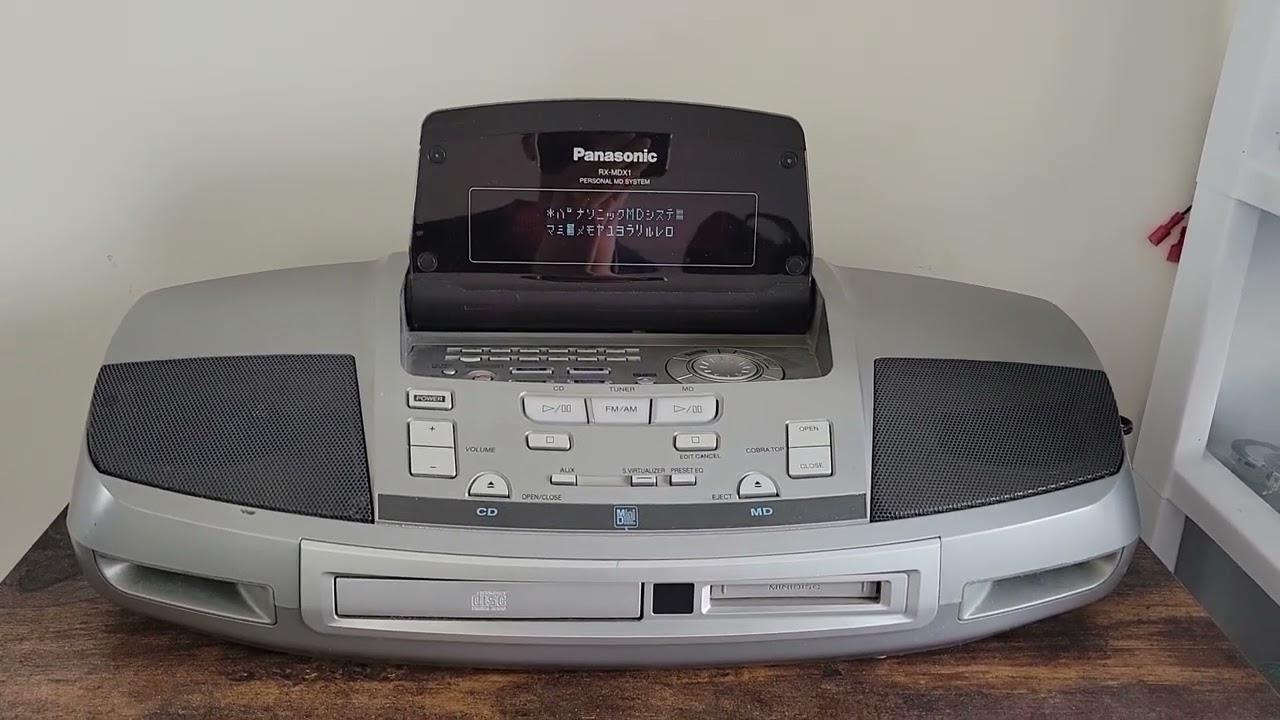 Panasonic RX-MDX1 Minidisc Boombox - YouTube