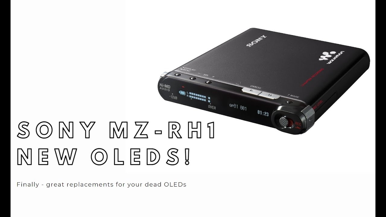 Sony MZ-RH1 MiniDisc Recorder Hi-MD NetMD New OLED Replacements