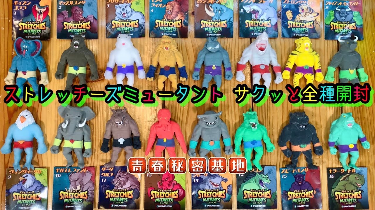 ストレッチーズミュータント】ディアゴスティーニの個性的な玩具