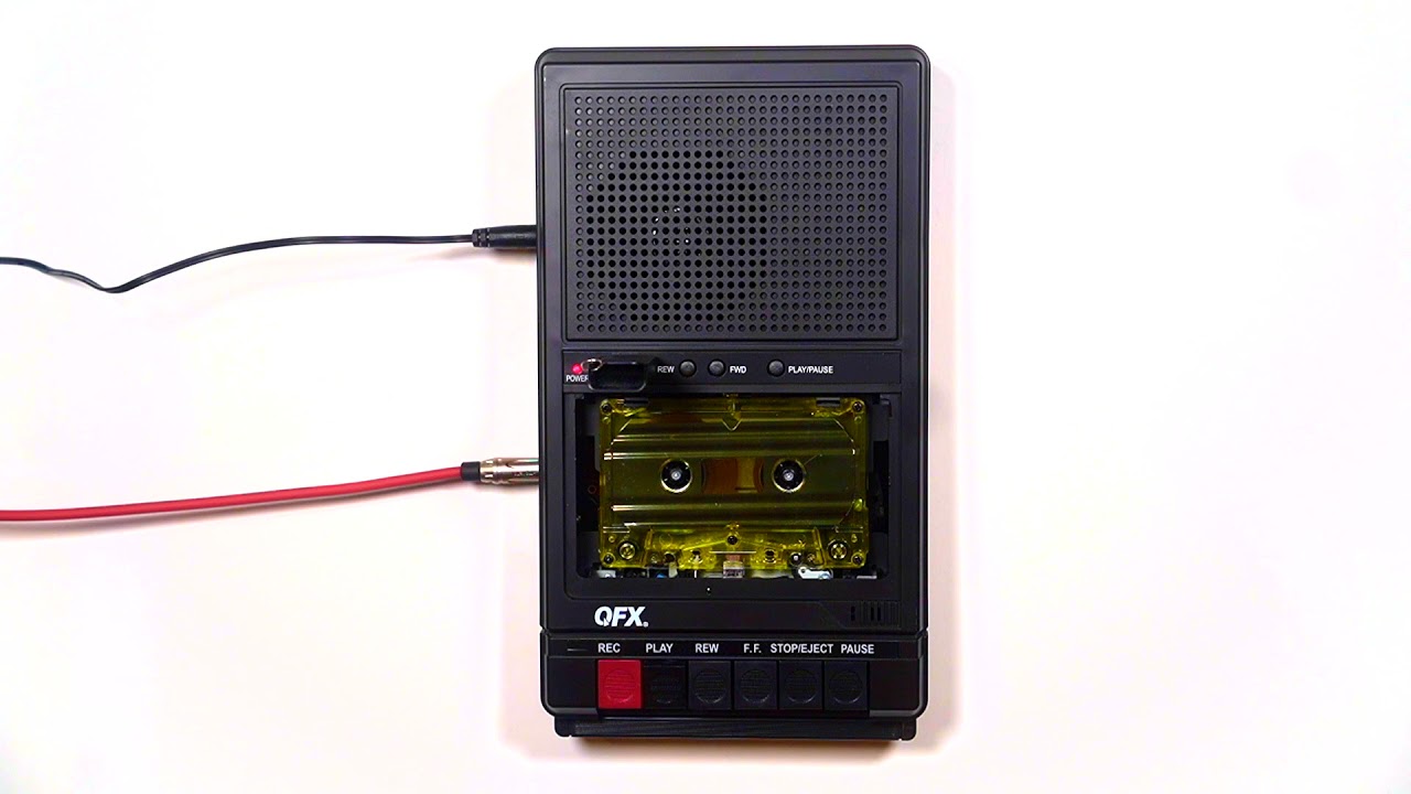 Tape Recordings - QFX Retro-39 Shoebox Tape Recorder. - YouTube