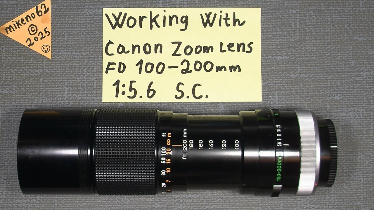 Working with Canon Zoom Lens FD 100-200mm 1:5.6 S.C. Disassemble