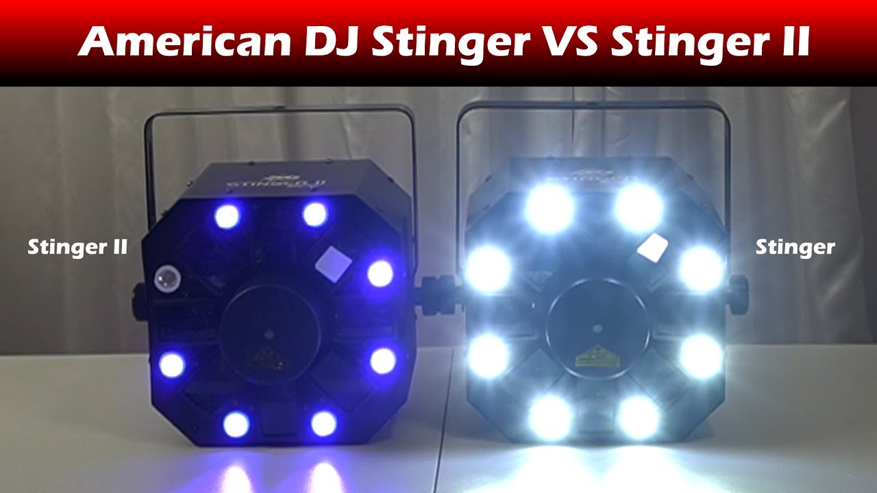 American DJ Stinger vs Stinger II Comparison (programmer's