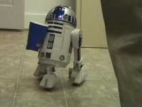 R2D2 Interactive Astromech Droid from ThinkGeek - YouTube
