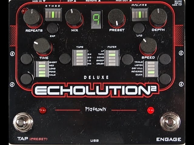 Pigtronix Echolution 2 Deluxe Delay - YouTube