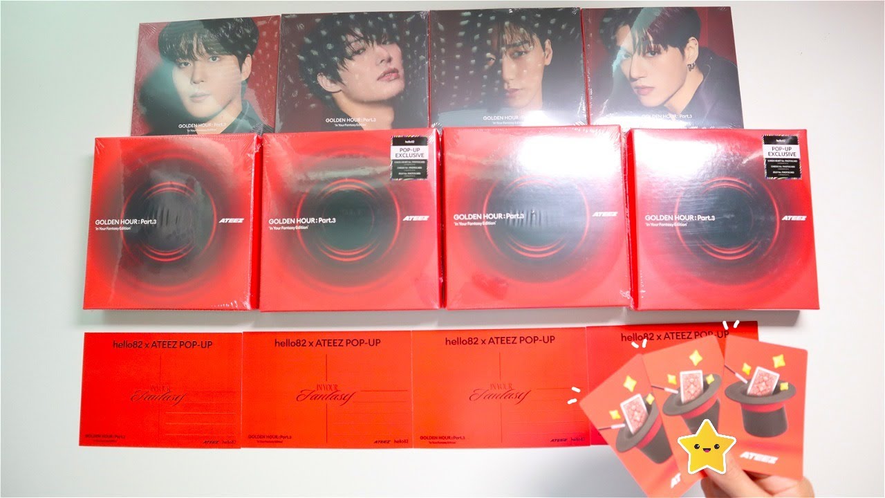 ATEEZ GOLDEN HOUR PART 3 IN YOUR FANTASY EDITION HELLO82 POP UP