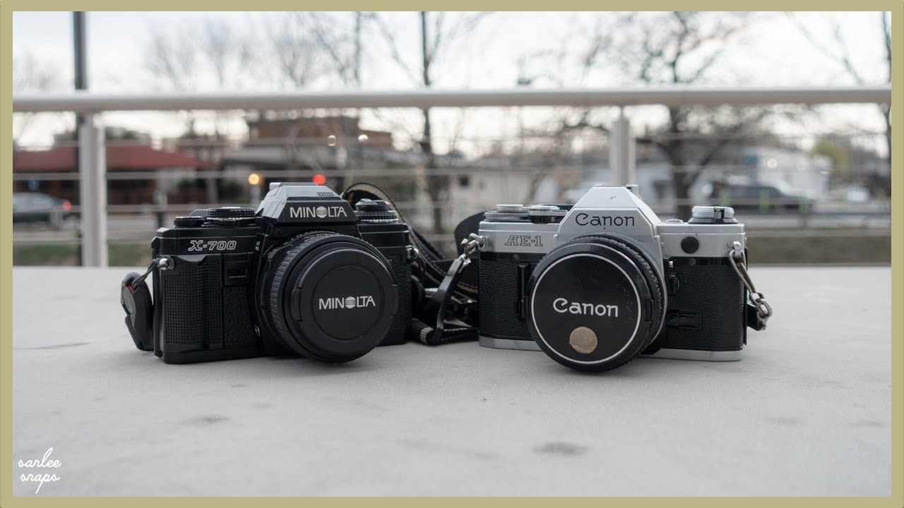 Best Beginner 35mm Film Cameras | Canon AE-1 Minolta X-700 - YouTube