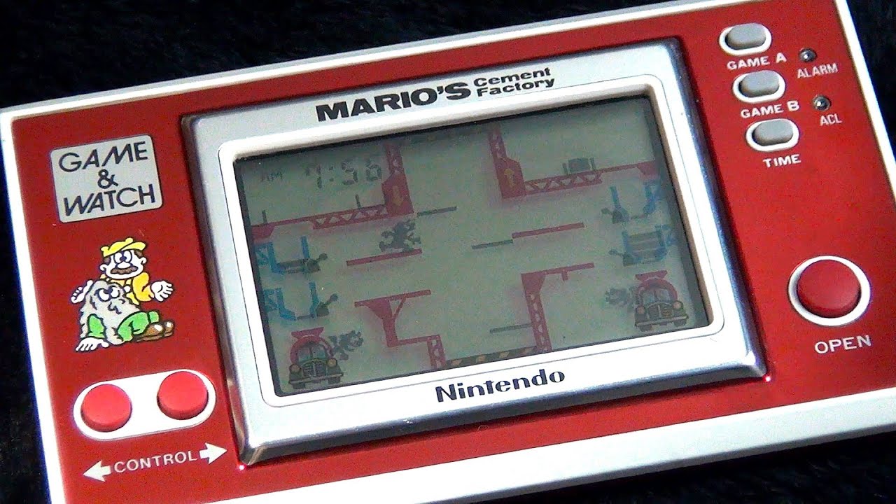 ゲームウォッチ】任天堂 マリオズセメントファクトリー 工場