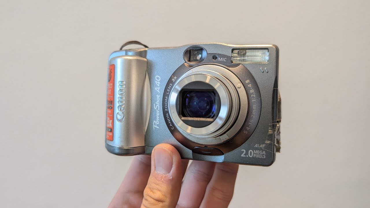 Canon Powershot A40 from 2001 - YouTube