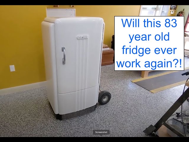 1939 GE Flat Top Refrigerator Repair - YouTube