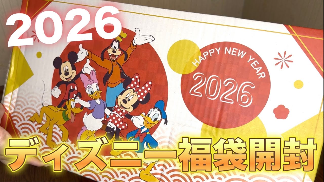 ディズニー福袋】2026年❗️ディズニーストア10000円の福袋を開封し