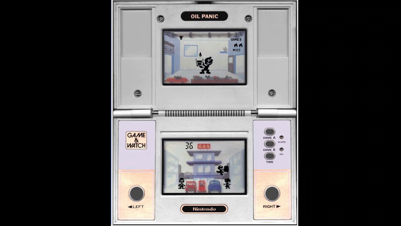 ゲームウォッチ オイルパニック OILPANIC - YouTube