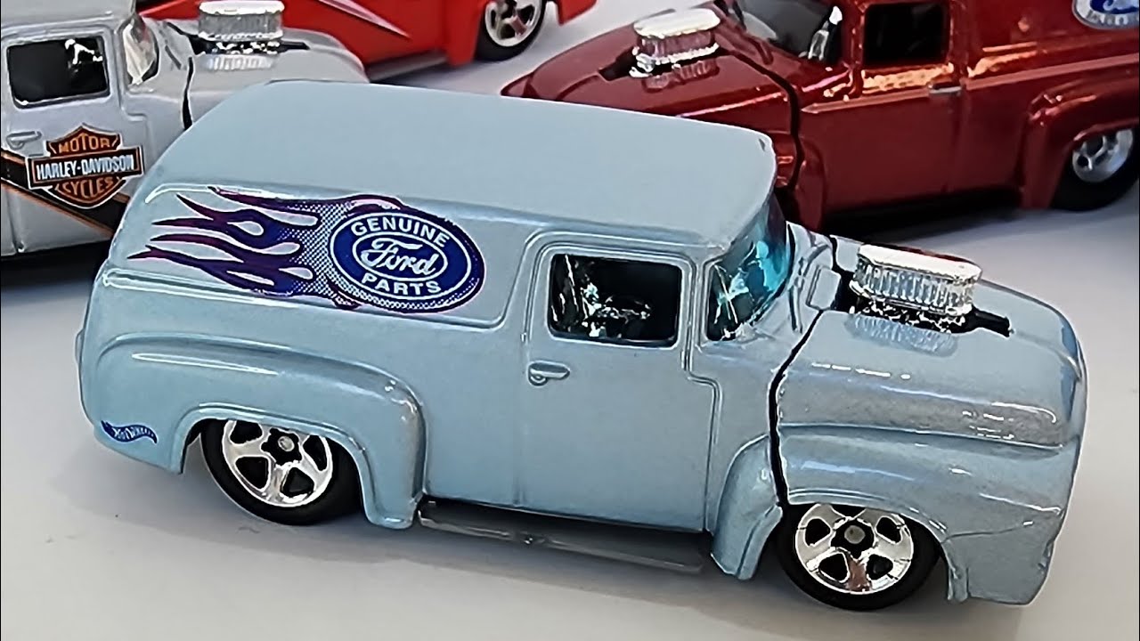 HOT WHEELS 1956 Ford Panel Truck Collection - YouTube