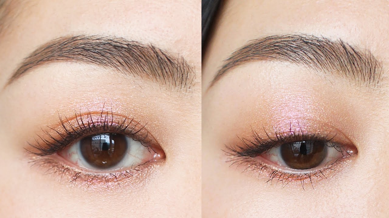 🔰アイメイク】1日中ヨレ知らず😎2色で簡単偏光ピンクオレンジメイク