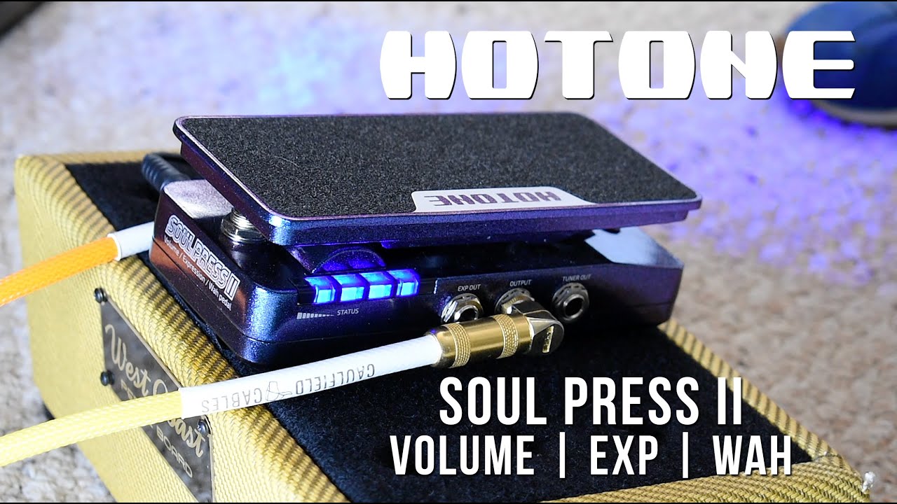 Hotone Soul Press II Volume Expression Wah - YouTube