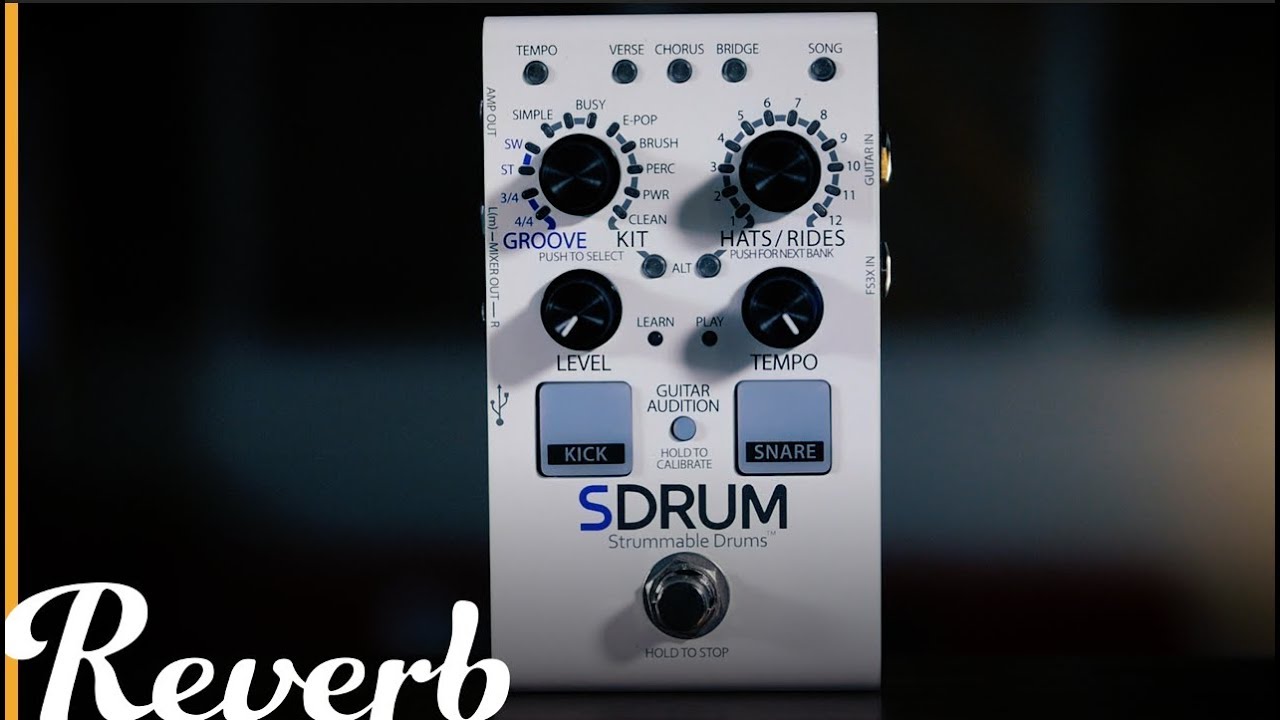 DigiTech SDRUM Auto-Drummer Pedal | Reverb Demo - YouTube