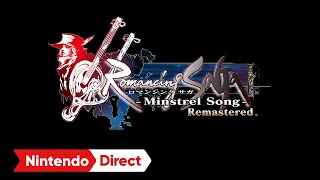 ロマンシング サガ -ミンストレルソング- リマスター [Nintendo Direct