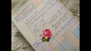 紙もの好きの雑記帳 109 ジャンクジャーナル 超簡単ゴム綴じの作り方