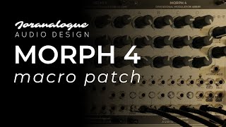 Joranalogue Audio Design MORPH 4 / source of macro cv? yes! - YouTube